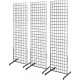 2' x 6' Gridwall Panel Tower with T-Legs Floorstanding Display Kit, Sold in a set of 3