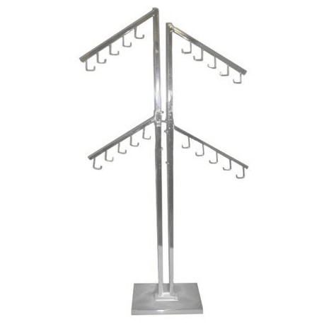 Custom Floor Standing Two Way Rails Purse Display Rack Case for